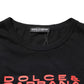 Dolce & Gabbana Black Musical Print Cotton Crew Neck T-shirt Mens T-Shirt