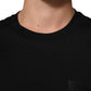 Dolce & Gabbana Black Logo Plaque Cotton Crew Neck T-shirt Mens T-Shirt