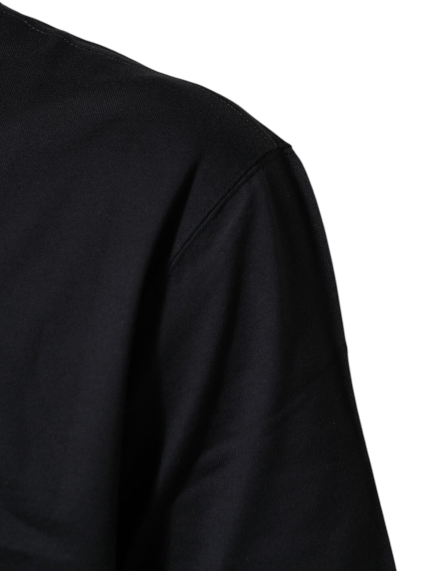 Dolce & Gabbana Black Logo Compass Cotton Crew Neck T-shirt Mens T-Shirt