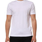 Dolce & Gabbana White Goodluck 2021 Cotton Crew Neck  T-shirt Mens T-Shirt
