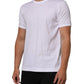 Dolce & Gabbana White Goodluck 2021 Cotton Crew Neck  T-shirt Mens T-Shirt