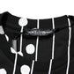 Dolce & Gabbana Black Cotton Polka Dots Round Neck T-shirt Mens T-Shirt