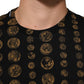 Dolce & Gabbana Black Cotton Coin Print Crew Neck T-shirt Mens T-Shirt