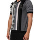 Dolce & Gabbana Black White Polka Dot Collared Polo T-shirt Mens T-Shirt