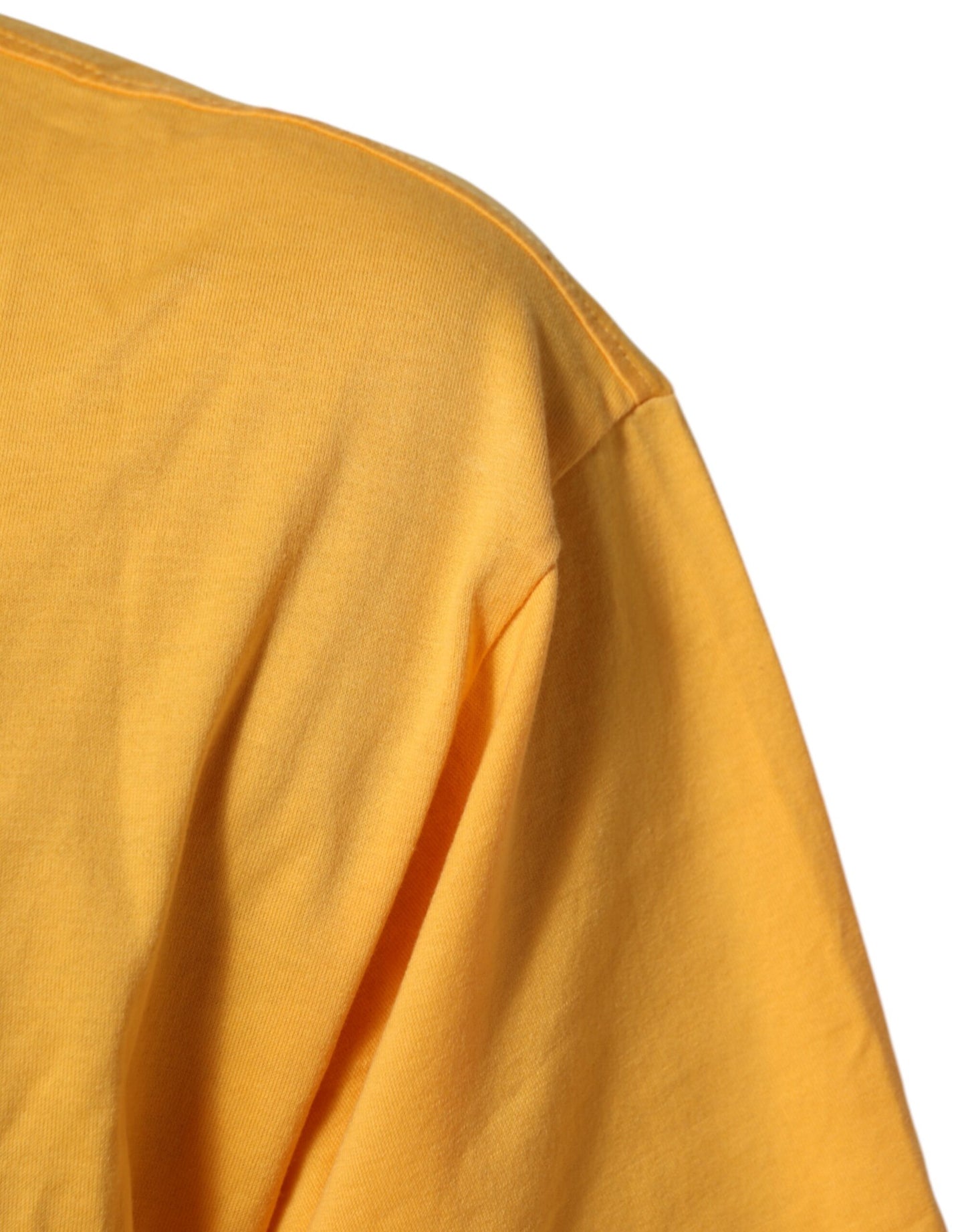 Dolce & Gabbana Yellow Secret Graden Floral Cotton Crew Neck T-shirt Mens T-Shirt