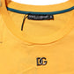 Dolce & Gabbana Yellow Secret Graden Floral Cotton Crew Neck T-shirt Mens T-Shirt