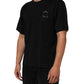 Dolce & Gabbana Black Logo Patch Cotton Men Crew Neck T-shirt Mens T-Shirt