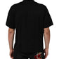 Dolce & Gabbana Black Logo Patch Cotton Men Crew Neck T-shirt Mens T-Shirt