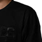 Dolce & Gabbana Black Logo Patch Cotton Men Crew Neck T-shirt Mens T-Shirt
