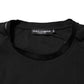 Dolce & Gabbana Black Logo Print Cotton Men Crew Neck T-shirt Mens T-Shirt
