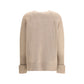 Tory Burch Beige Merino Wool Sweatshirt