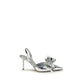 MACH & MACH Silver Leather High Heel Pumps