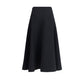 Jacquemus Black Cotton Midi Skirt