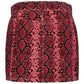 PINKO Red Cotton Women's Miniskirt