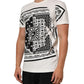 Dolce & Gabbana White Cotton Logo Bandana Print Men T-shirt Mens T-Shirt