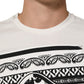 Dolce & Gabbana White Cotton Logo Bandana Print Men T-shirt Mens T-Shirt