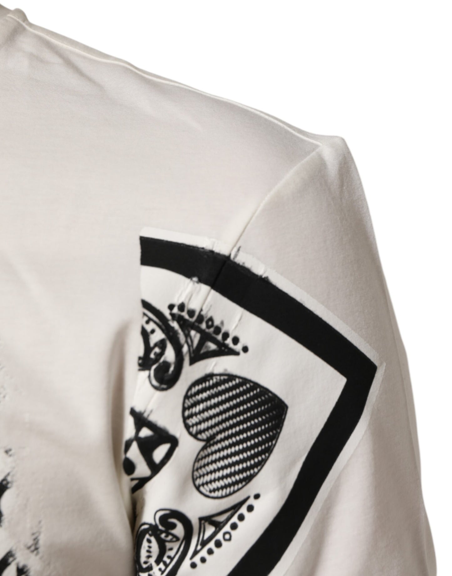 Dolce & Gabbana White Cotton Logo Bandana Print Men T-shirt Mens T-Shirt