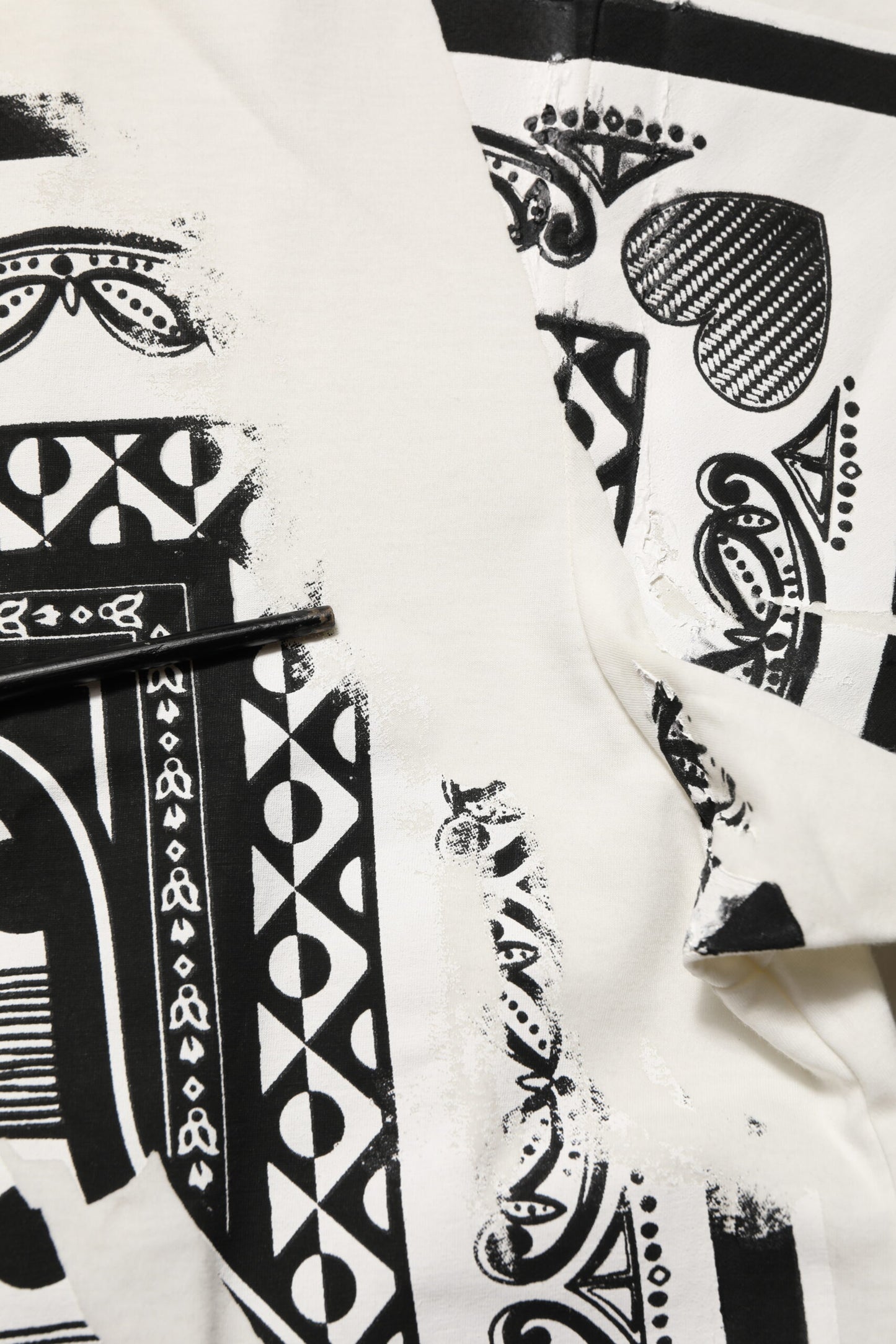 Dolce & Gabbana White Cotton Logo Bandana Print Men T-shirt Mens T-Shirt