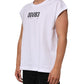 Dolce & Gabbana White Cotton Sleeveless Printed Tank T-shirt Mens T-Shirt