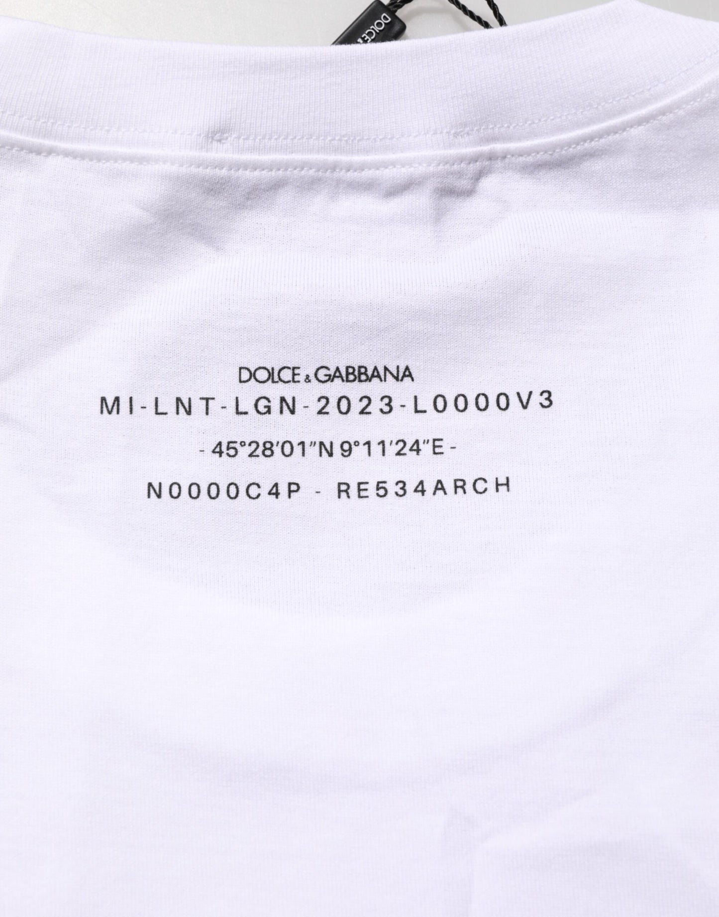 Dolce & Gabbana White Cotton Sleeveless Printed Tank T-shirt Mens T-Shirt