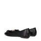 Chloé Black Leather Ballet Flats