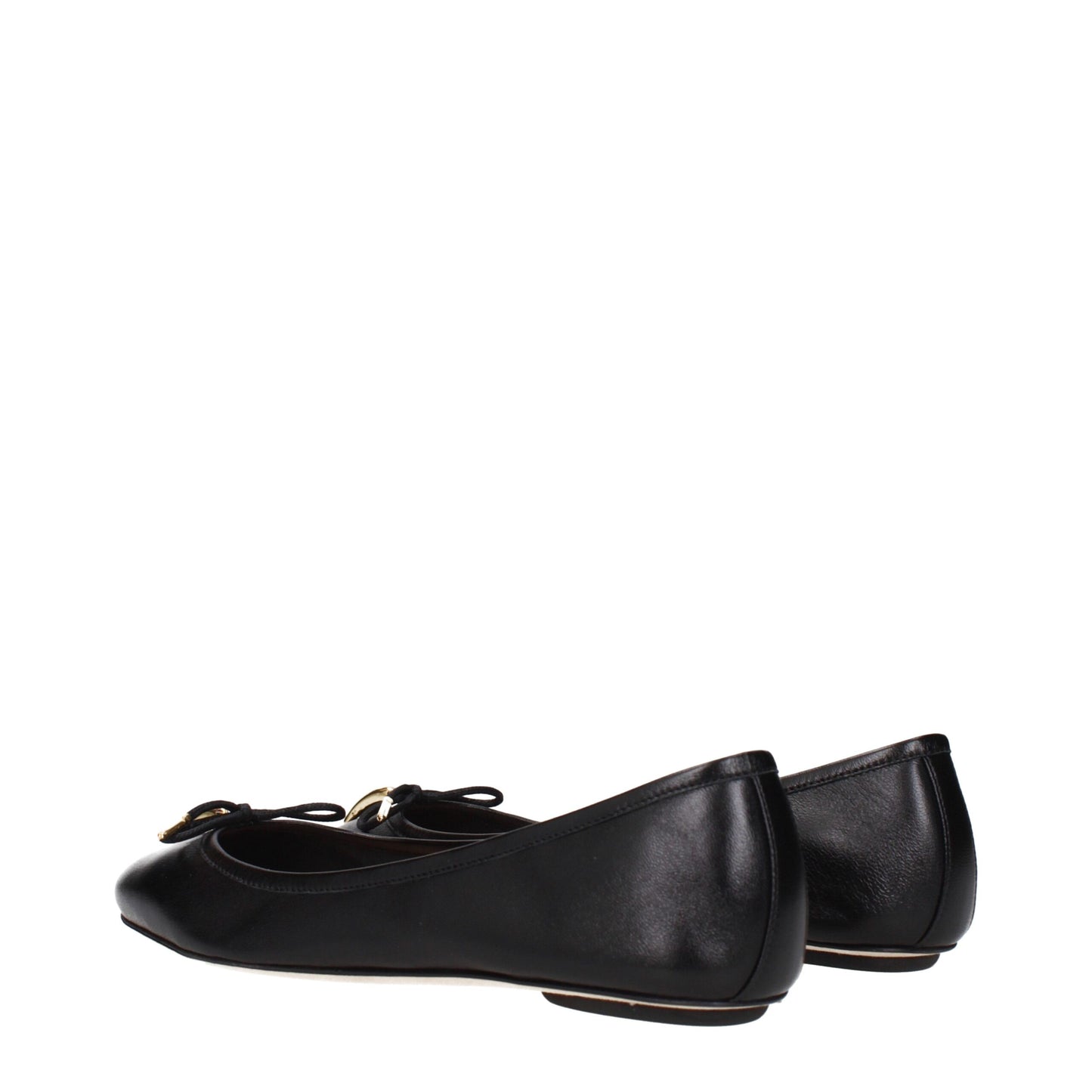 Chloé Black Leather Ballet Flats