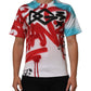 Dolce & Gabbana White Graffiti Crew Neck Short Sleeves T-shirt Mens T-Shirt