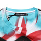 Dolce & Gabbana White Graffiti Crew Neck Short Sleeves T-shirt Mens T-Shirt