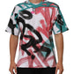 Dolce & Gabbana White Graffiti Crew Neck Short Sleeves T-shirt Mens T-Shirt