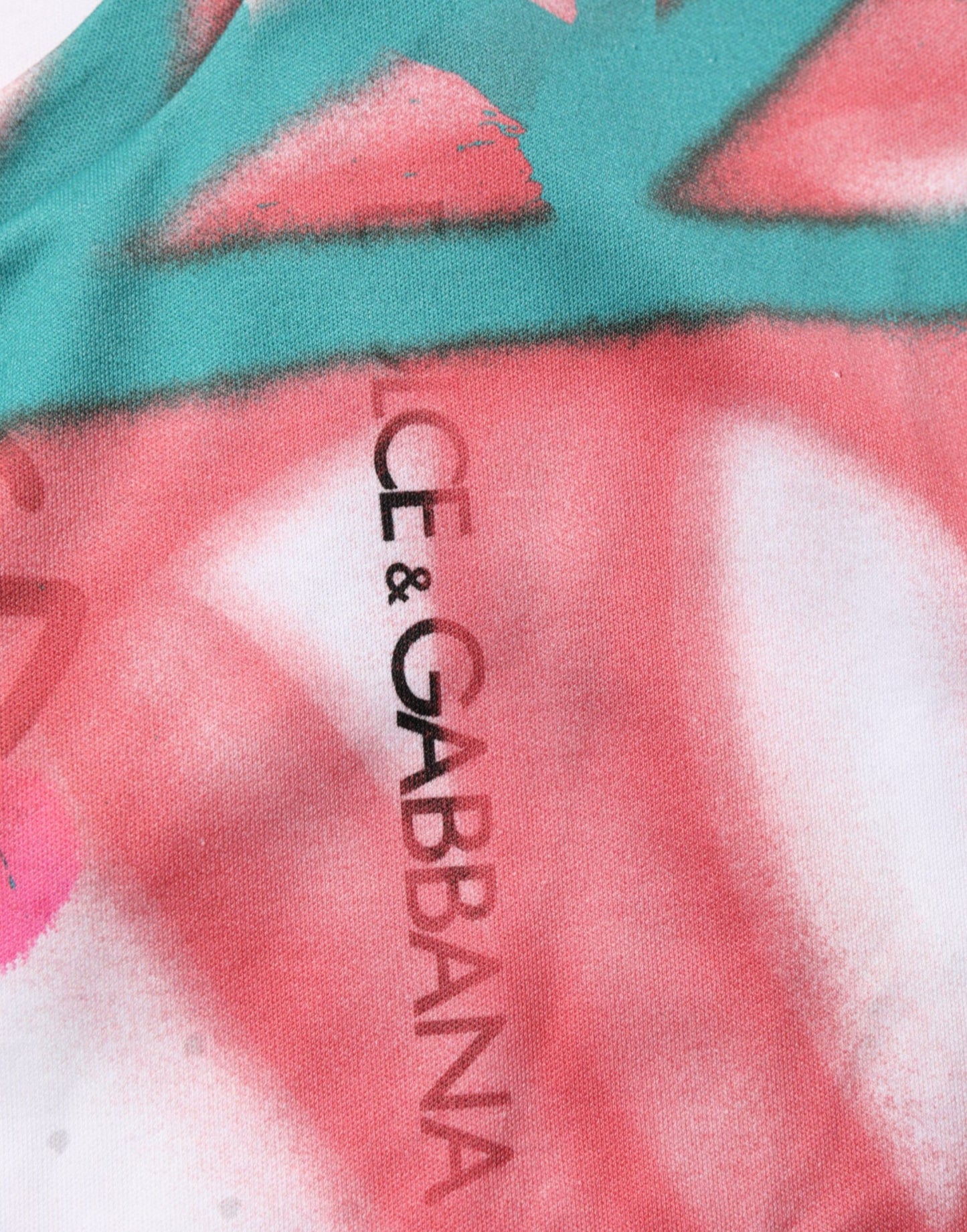 Dolce & Gabbana White Graffiti Crew Neck Short Sleeves T-shirt Mens T-Shirt