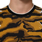 Dolce & Gabbana Multicolor Leopard Palm Leaf Men Crew Neck T-shirt Mens T-Shirt