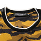 Dolce & Gabbana Multicolor Leopard Palm Leaf Men Crew Neck T-shirt Mens T-Shirt