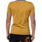 Dolce & Gabbana Yellow Logo Crew Neck Short Sleeves T-shirt