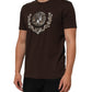 Dolce & Gabbana Brown Coin Laurel Print Men Crew Neck T-shirt Mens T-Shirt