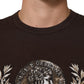 Dolce & Gabbana Brown Coin Laurel Print Men Crew Neck T-shirt Mens T-Shirt