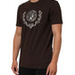 Dolce & Gabbana Brown Coin Laurel Print Men Crew Neck T-shirt Mens T-Shirt