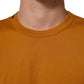 Dolce & Gabbana Golden Brown Crew Neck Short Sleeve T-shirt Mens T-Shirt