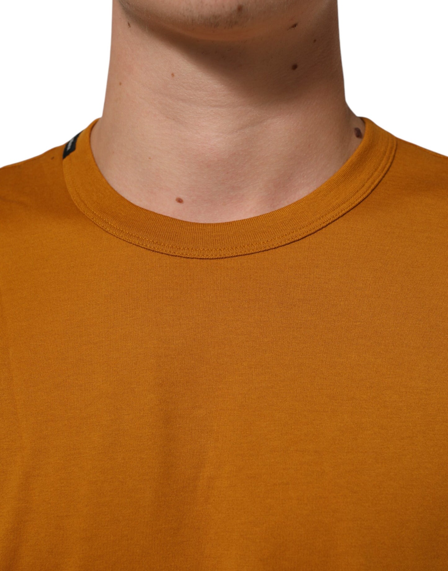 Dolce & Gabbana Golden Brown Crew Neck Short Sleeve T-shirt Mens T-Shirt