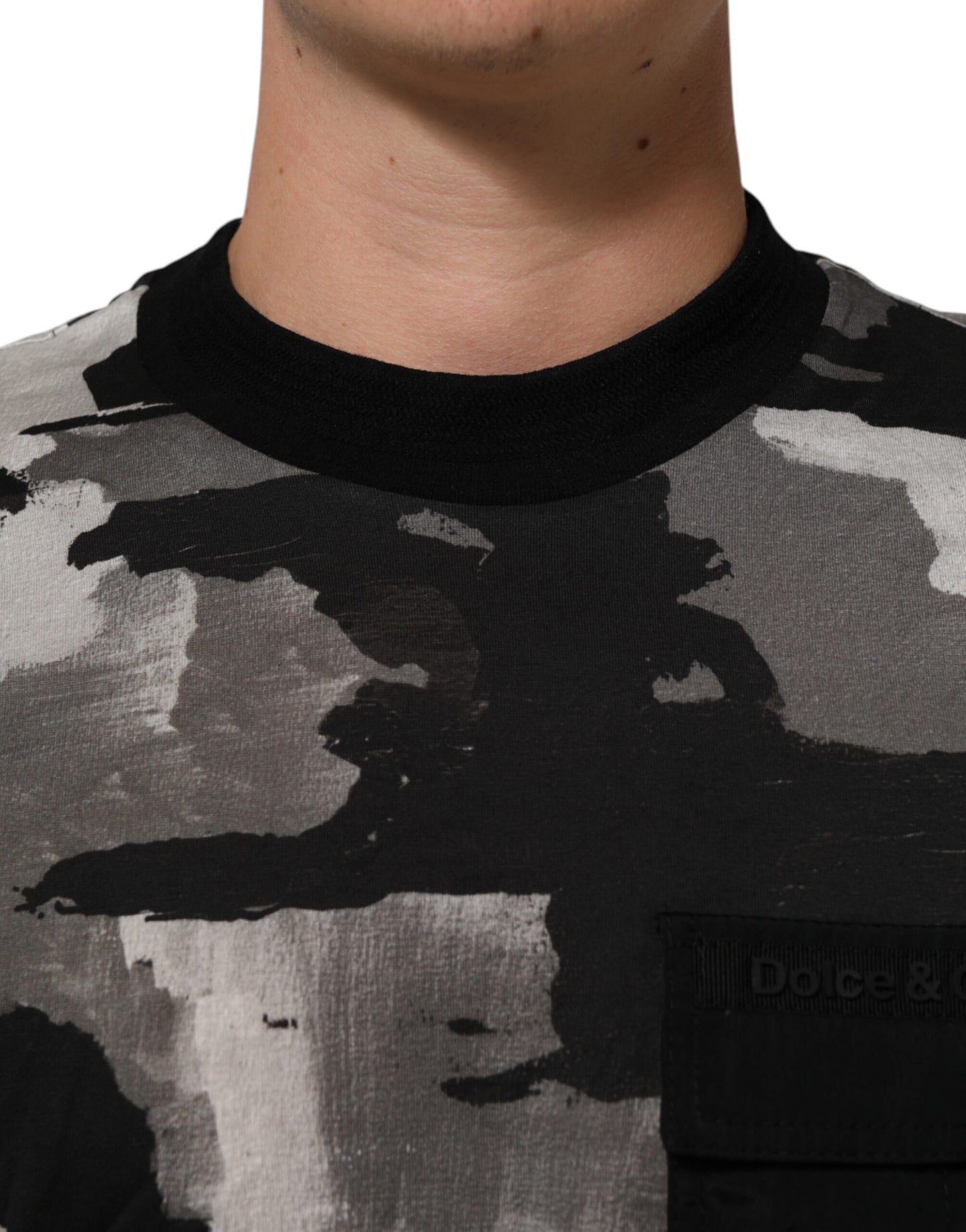 Dolce & Gabbana Multicolor Camouflage Men Short Sleeves T-shirt Mens T-Shirt
