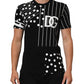 Dolce & Gabbana Black Cotton Polka Dots Round Neck T-shirt Mens T-Shirt