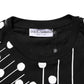Dolce & Gabbana Black Cotton Polka Dots Round Neck T-shirt Mens T-Shirt