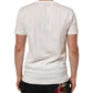 Dolce & Gabbana White Cotton Logo Print Crew Neck Men T-shirt Mens T-Shirt
