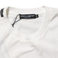 Dolce & Gabbana White Cotton Logo Print Crew Neck Men T-shirt Mens T-Shirt