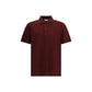Alexander McQueen Bordeaux Cotton Polo Shirt