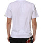 Dolce & Gabbana White Graphic Print Cotton Crew Neck T-shirt Mens T-Shirt