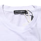 Dolce & Gabbana White Graphic Print Cotton Crew Neck T-shirt Mens T-Shirt