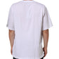 Dolce & Gabbana White Graphic Print Cotton CrewNeck T-shirt Mens T-Shirt