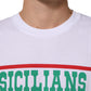 Dolce & Gabbana White Graphic Print Cotton CrewNeck T-shirt Mens T-Shirt