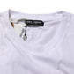 Dolce & Gabbana White Graphic Print Cotton Crew Neck T-shirt Mens T-Shirt