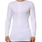 Dolce & Gabbana White Long Sleeves Button Closure T-shirt Mens T-Shirt